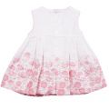 Baby White And Rose Flower Print Dress 22466 by Mayoral from Hurleys