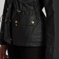 Womens Black Baton Waxed Jacket 56254 by Barbour International from Hurleys
