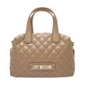 Womens Camel Quilted Bowler Bag 43014 by Love Moschino from Hurleys