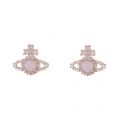 Womens Pink Gold/Pink Opal Valentina Orb Earrings 82489 by Vivienne Westwood from Hurleys