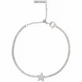 Womens Silver Celestial Star Chain Bracelet 34252 by Olivia Burton from Hurleys
