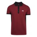 Mens Burgandy T-Skatt-B1 S/s Polo Shirt 50372 by Diesel from Hurleys