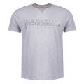 Mens New Medium Grey Sia S/s T Shirt 32889 by Napapijri from Hurleys