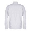 Mens Light Grey Funnel Neck Trim Sweat Jacket 26822 by BOSS from Hurleys
