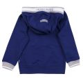 Boys Blue Branded Hooded Sweat Top 19691 by BOSS from Hurleys