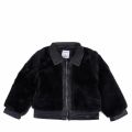 Girls Navy Faux Fur Short Jacket 48514 by Mayoral from Hurleys