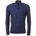 Mens Navy Franco Funnel Neck Sweat Top 61462 by Ted Baker from Hurleys