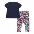 Infant Navy Teddy Flowers T Shirt & Leggings Set 58223 by Mayoral from Hurleys