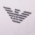 Mens White Embroidered Eagle Sweat Top 85054 by Emporio Armani from Hurleys