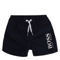 Toddler Navy Logo Leg Swim Shorts 56016 by BOSS from Hurleys