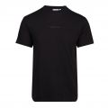 Mens Black Tonal Logo Tape S/s T Shirt 102898 by Calvin Klein from Hurleys