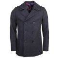 Mens Charcoal Zachary Wool Peacoat 14222 by Ted Baker from Hurleys