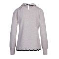 Womens Grey Lheo Scallop Collar Knitted Top 53117 by Ted Baker from Hurleys