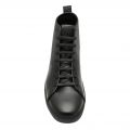 Mens Black Zero_Hitop Trainers 78037 by HUGO from Hurleys
