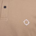 Mens Sand Pique S/s Polo Shirt 82100 by MA.STRUM from Hurleys
