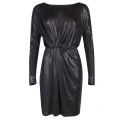 Womens Black Vidisco Shine L/s Dress 33765 by Vila from Hurleys
