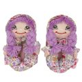 Girls Lilac Hair Doll Slippers (24-34) 80742 by Lelli Kelly from Hurleys