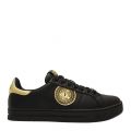 Mens Black Logo Emblem Trainers 83672 by Versace Jeans Couture from Hurleys