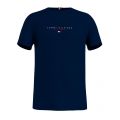 Mens Desert Sky Essential Tommy S/s T Shirt 83541 by Tommy Hilfiger from Hurleys