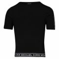 Womens Black Taped Logo S/s Sweat Top 39988 by Michael Kors from Hurleys
