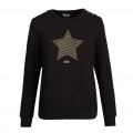 Womens Black Star Overlayer Sweat Top 95206 by Barbour International from Hurleys