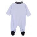 Baby Pale Blue Soft Tipped Collar Babygrow 45472 by BOSS from Hurleys