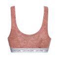 Womens Faded Red Grape CK1 Unlined Triangle Bralette 108336 by Calvin Klein from Hurleys