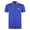 Athleisure Mens Dark Blue Paul Tipped Slim Fit S/s Polo Shirt 28090 by BOSS from Hurleys