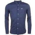 Mens Dark Carbon Classic Oxford L/s Shirt 59189 by Fred Perry from Hurleys