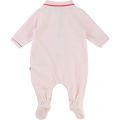 Baby Pink Velour L/s Romper 13184 by BOSS from Hurleys