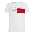 Mens White Signature Flag Relaxed Fit S/s T Shirt 86851 by Tommy Hilfiger from Hurleys
