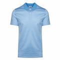 Mens Norse Blue Micro Jacquard S/s Polo Shirt 38916 by Calvin Klein from Hurleys