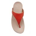 Womens Coral Pink Lulu Binding Toe Post Flip Flops 88654 by FitFlop from Hurleys