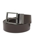 Mens Brown Reversible Belt 37117 by Emporio Armani from Hurleys