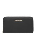 Womens Black Saffiano Large Zip Around Purse 43046 by Love Moschino from Hurleys