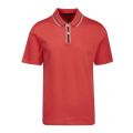 Mens Coral Twitwoo Stripe Collar S/s Polo Shirt 86695 by Ted Baker from Hurleys
