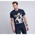 Steve McQueen™ Collection Mens Navy Close Up S/s T Shirt 12324 by Barbour from Hurleys
