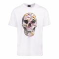 Mens White Skull Regular Fit S/s T Shirt 73989 by PS Paul Smith from Hurleys