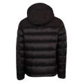 Mens Black Branded Padded Hooded Coat 48874 by Paul And Shark from Hurleys