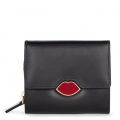 Womens Black Lip Saffie Small Purse 19377 by Lulu Guinness from Hurleys