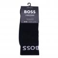 Mens Dark Blue/White 2 Pack Sports Socks 105973 by BOSS from Hurleys