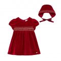 Baby Red Velvet Dress & Hat