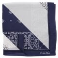 Womens Navy Silk Logo Mix Scarf 20572 by Calvin Klein from Hurleys