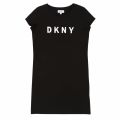 Girls Black Branded Logo T Shirt Dress 36516 by DKNY from Hurleys