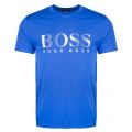 Mens Medium Blue Beach Big Logo S/s T Shirt 26779 by BOSS from Hurleys