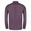 Mens Mahogany Gingham L/s Shirt 32033 by Fred Perry from Hurleys