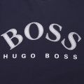 Athleisure Mens Navy/White Salbo Crew Sweat Top 74074 by BOSS from Hurleys