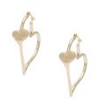 Womens Gold Salima Heart Hoop Earrings 47223 by Vivienne Westwood from Hurleys
