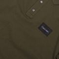 Mens Dark Olive Pique Contrast Logo S/s Polo Shirt 49881 by Calvin Klein from Hurleys