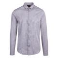 Mens Blue Eagle Print L/s Shirt 55505 by Emporio Armani from Hurleys